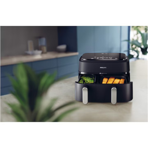 Friteuza dubla fara ulei Philips Airfryer Seria 3000 NA351/00, negru [7]