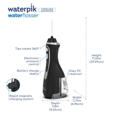Irigator bucal Waterpik Profesional WP-582, negru [9]
