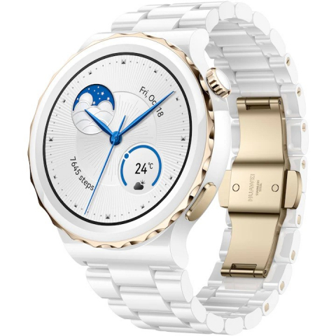 Smartwatch Huawei Watch GT 3 PRO, curea ceramic, alb [1]