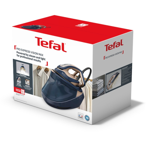 Statie de calcat cu boiler de inalta presiune Tefal Pro Express Vision Max GV9910E0, albastru & bej [12]