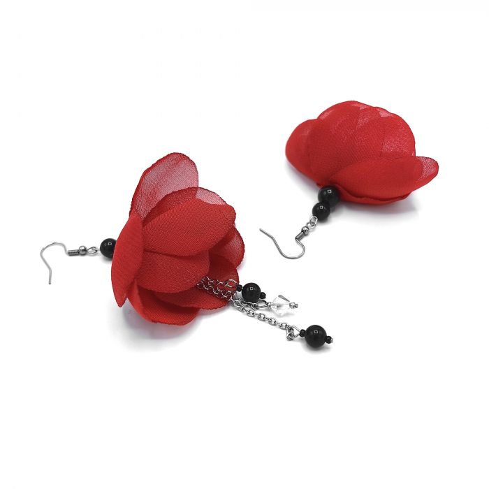 balerina-cercei-lungi-flori-voal-rosu-perle-cristale [2]