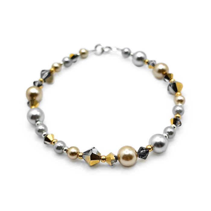 bratara perle cristale argint [3]