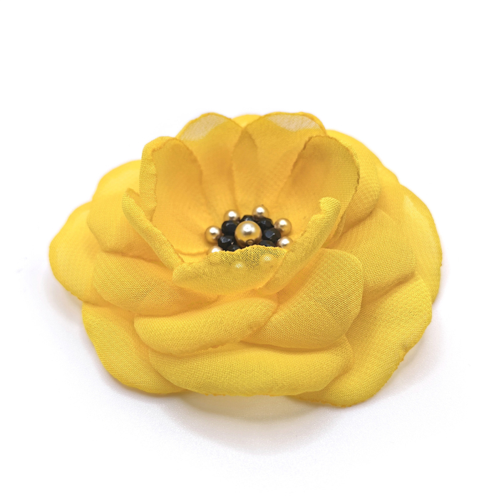 delicate-brosa-handmade-floare-voal-galben [4]