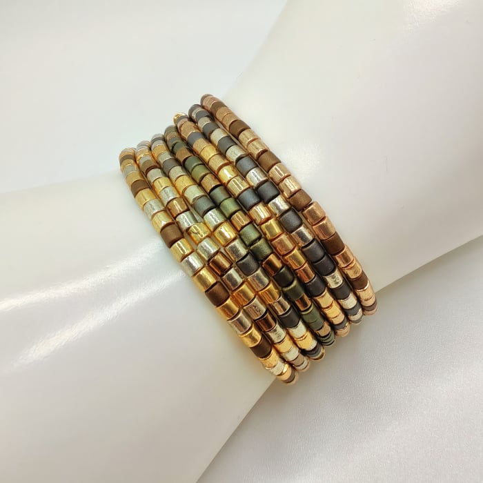 Fayra  - Set 7 bratari multisir cu margele Miyuki din Japonia [2]