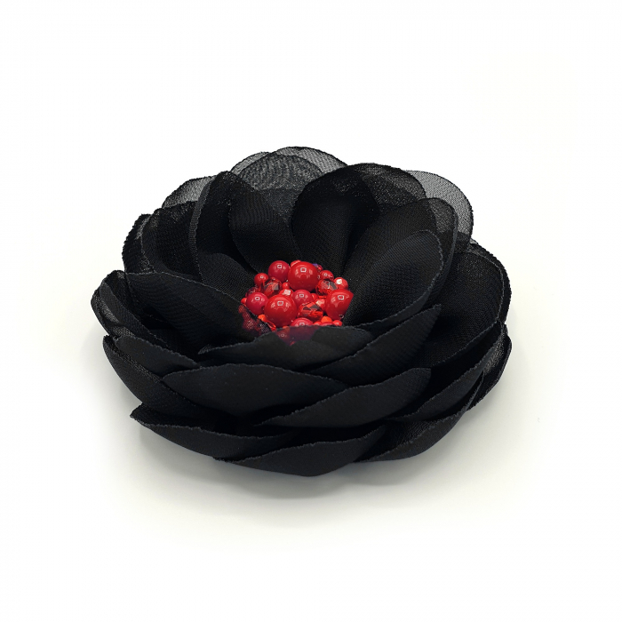 brosa-floare-eleganta-voal-negru-perle-cristale-rosii [1]
