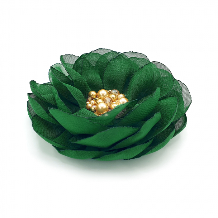 brosa-fashion-floare-voal-verde-perle-cristale [4]