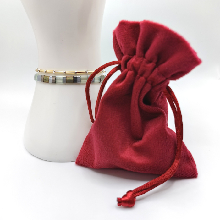 Isara - Set 2 bratari margele Miyuki din Japonia, placate cu Aur 24K si Argint 925 [3]