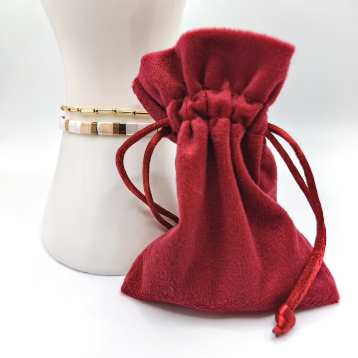 Lunara - Set 2 bratari margele Miyuki din Japonia, placate cu Aur 24K [3]