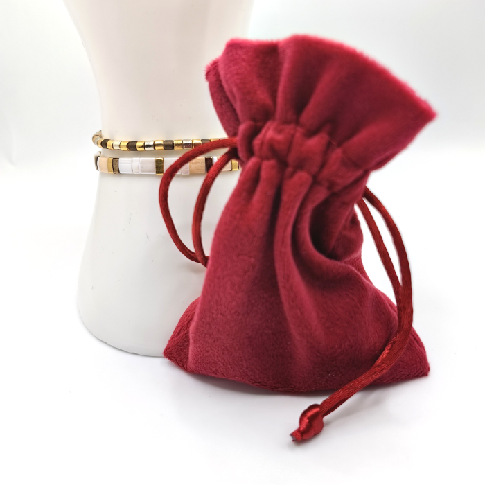 Lunara - Set 2 bratari margele Miyuki din Japonia, placate cu Aur 24K [3]