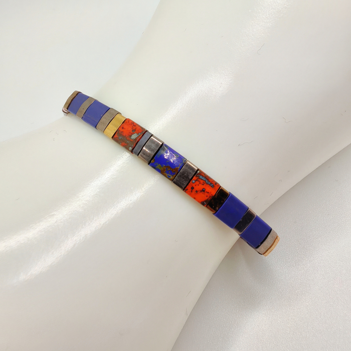 Saira - Bratara margele Miyuki din Japonia, placate cu Aur 24K [2]