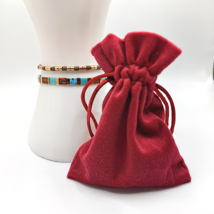 Saira - Set 2 bratari margele Miyuki din Japonia, placate cu Aur 24K [3]