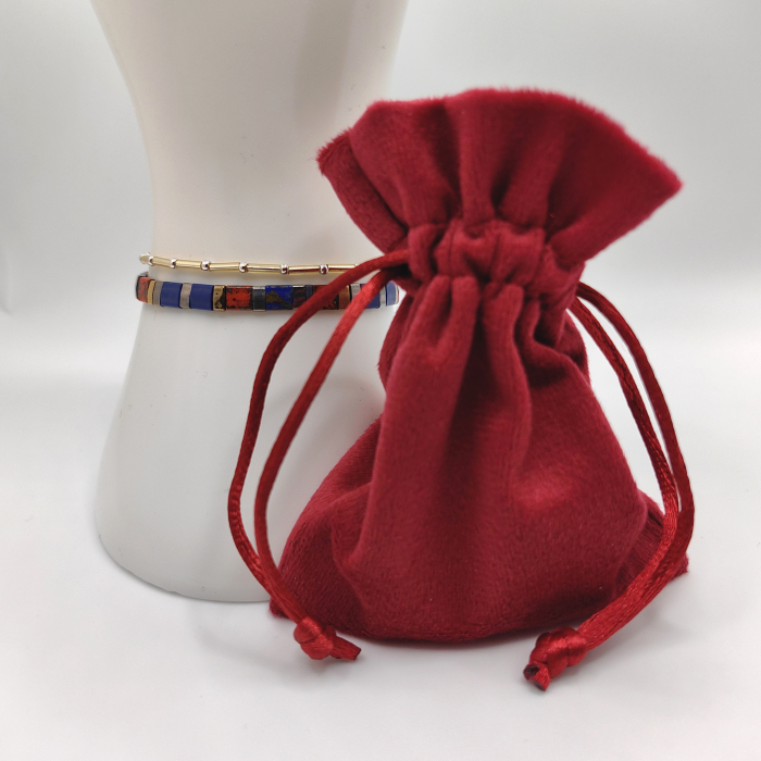 Saira - Set 2 bratari margele Miyuki din Japonia, placate cu Aur 24K si Argint 925 [3]