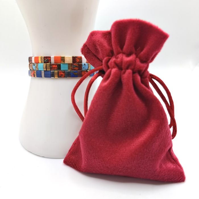 Saira - Set 3 bratari  margele Miyuki din Japonia, placate cu Aur 24K [3]