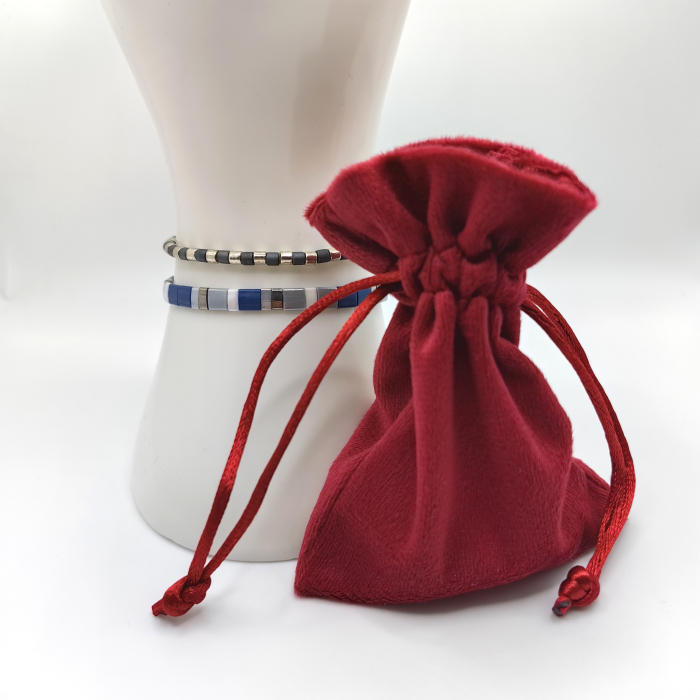 Saphira - Set 2 bratari  margele Miyuki din Japonia, placate cu Aur 24K [3]