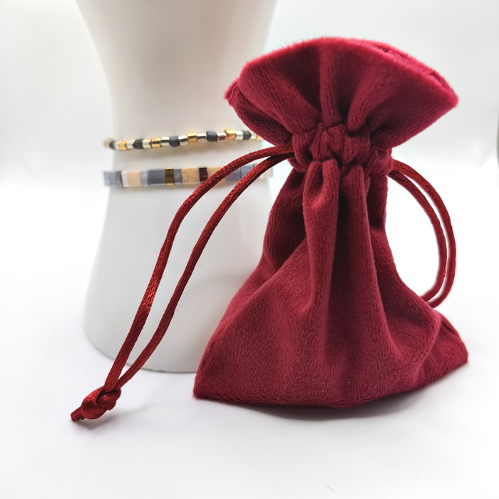 Saphira - Set 2 bratari margele Miyuki din Japonia, placate cu Aur 24K [3]