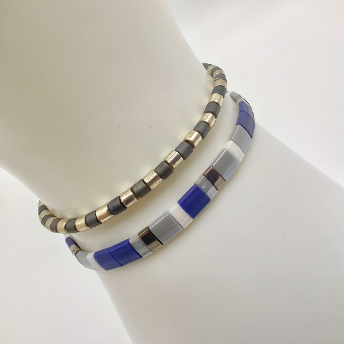 Saphira - Set 2 bratari  margele Miyuki din Japonia, placate cu Aur 24K [1]