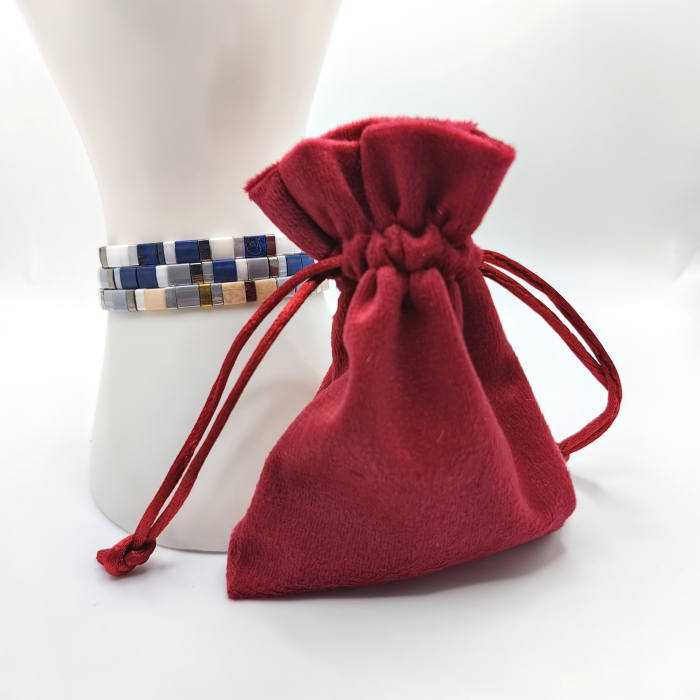 Saphira - Set 3 bratari  margele Miyuki din Japonia, placate cu Aur 24K [3]