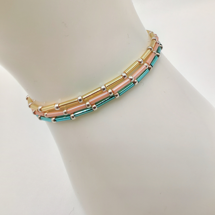 Seren - Set 3 bratari margele Miyuki, placate cu Argint 925 [1]