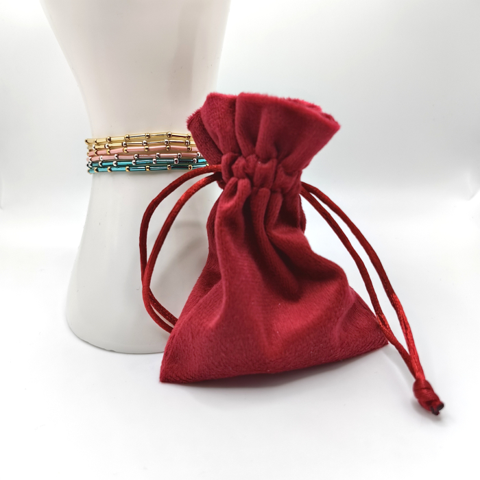 Seren - Set 6 bratari margele Miyuki, placate cu Aur 24K si Argint 925 [3]