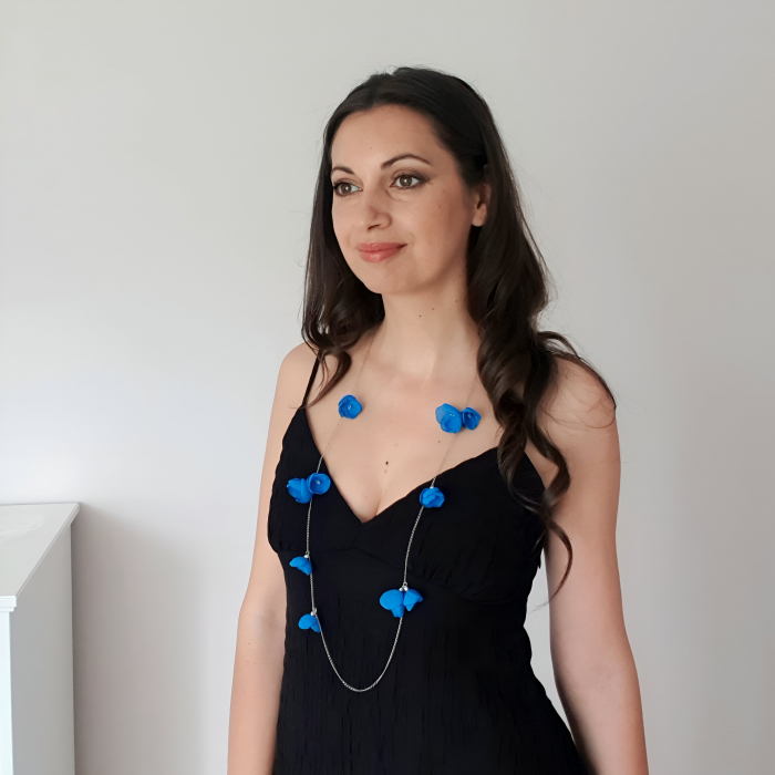 spring-bloom-colier-bratara-flori-voal-albastru [4]