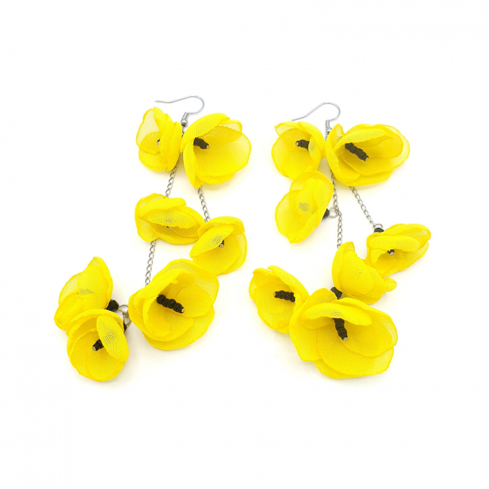 Cercei-primavara-flori-voal-galbene [3]