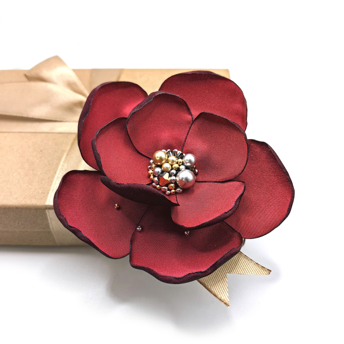 sublime-brosa-floare-matase-perle-cristale-rosu-visiniu [2]