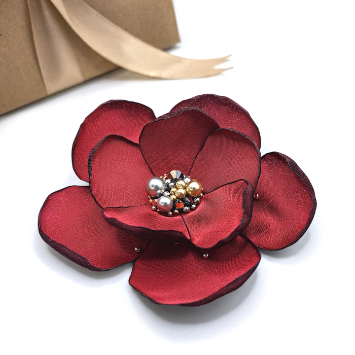 sublime-brosa-floare-matase-perle-cristale-rosu-visiniu [4]