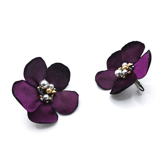 cercei-floare-mov-matase [2]