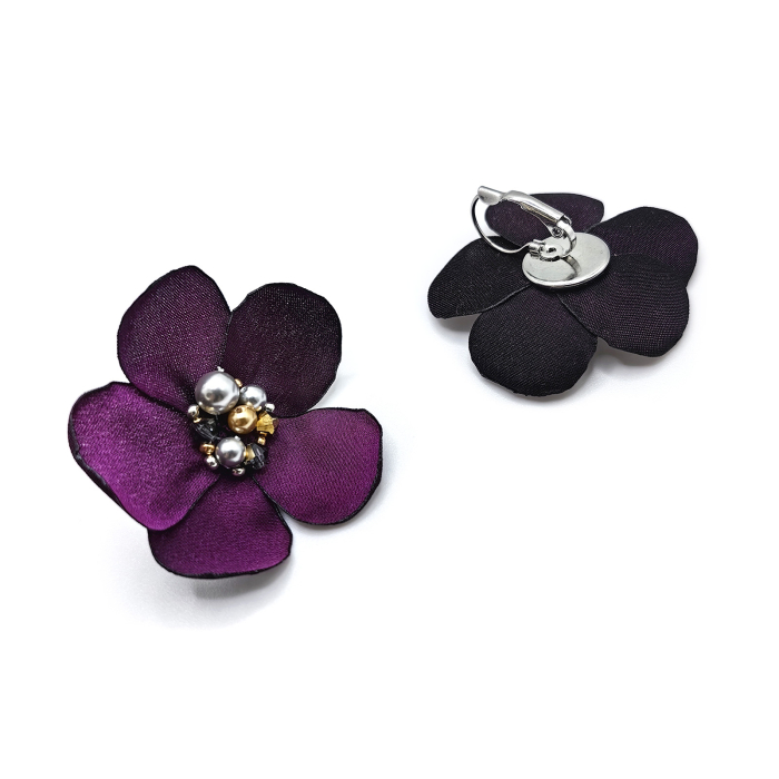 cercei-floare-mov-matase [3]