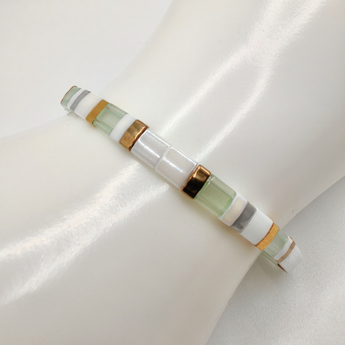 Zuri - Bratara multicolor cu margele Miyuki, placate cu Aur 24K [2]