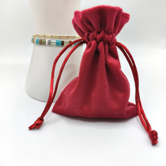 Zuri - Set 2 bratari cu margele Miyuki, placate cu Aur 24K si Argint 925 [3]