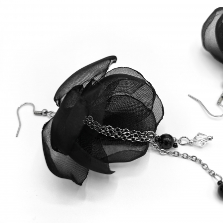 balerina-cercei-lungi-flori-voal-negru-perle-cristale [2]