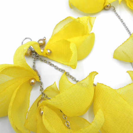 cercei-artistici-frunze-voal-galben-volum [2]