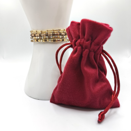 Faryra - Set 5 bratari margele Miyuki din Japonia, placate cu Aur 24K si Argint 925 [2]