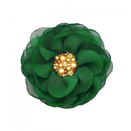 brosa-fashion-floare-voal-verde-perle-cristale [2]