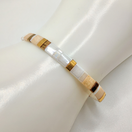 Lunara - Bratara margele Miyuki din Japonia, placate cu Aur 24K [1]