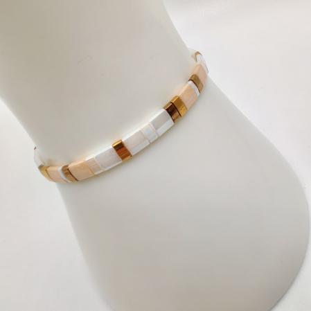 Bijuterii Dama - Lunara - Bratara margele Miyuki din Japonia, placate cu Aur 24K