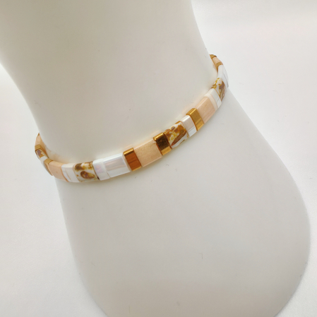 Bijuterii Dama - Lunara - Bratara margele Miyuki din Japonia, placate cu Aur 24K