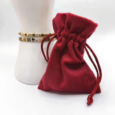 Lunara - Set 2 bratari margele Miyuki din Japonia, placate cu Aur 24K [2]