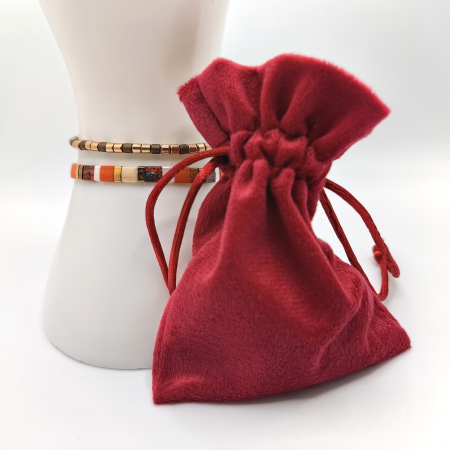 Saira - Set 2 bratari margele Miyuki din Japonia, placate cu Aur 24K [2]