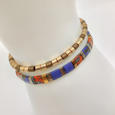 Creatii Proaspete - Saira - Set 2 bratari margele Miyuki din Japonia, placate cu Aur 24K