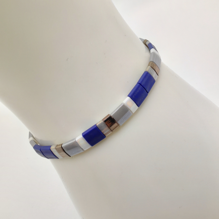 Creatii Proaspete - Saphira - Bratara margele Miyuki din Japonia, placate cu Aur 24K