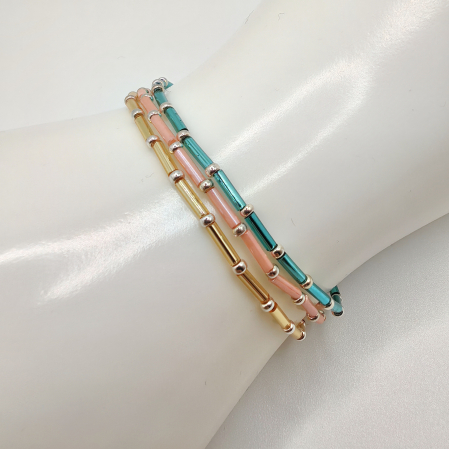 Seren - Set 3 bratari margele Miyuki, placate cu Argint 925 [1]