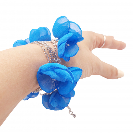 spring-bloom-colier-bratara-inox-flori-albastre