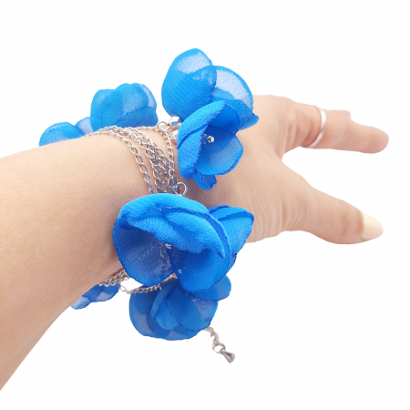 spring-bloom-colier-bratara-flori-voal-albastru [2]