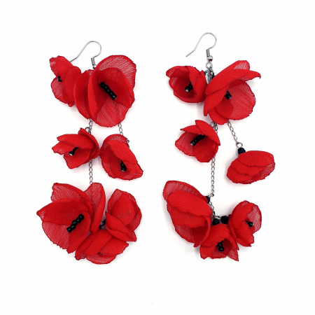 Cercei-foarte-lungi-flori-voal-rosu [2]