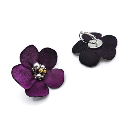 cercei-floare-mov-matase [2]