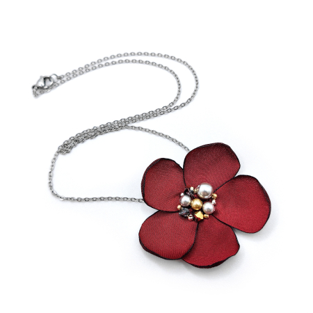 colier-floare-matase-perle-cristale [4]