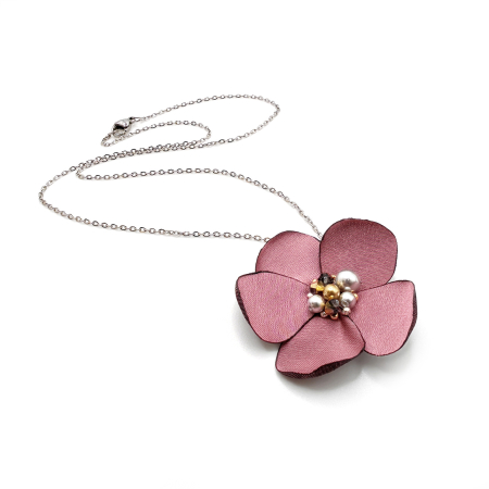 colier-floare-matase-roz [2]