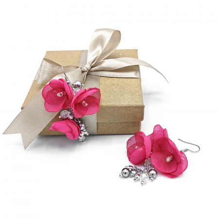 cercei-flori-roz-fucsia-perle-cristale-inox [2]